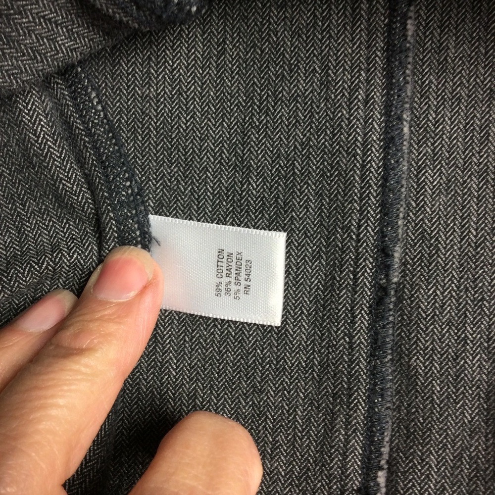 Banana Republic Stretch Grey Herringbone🌸 - Picture 6 of 7